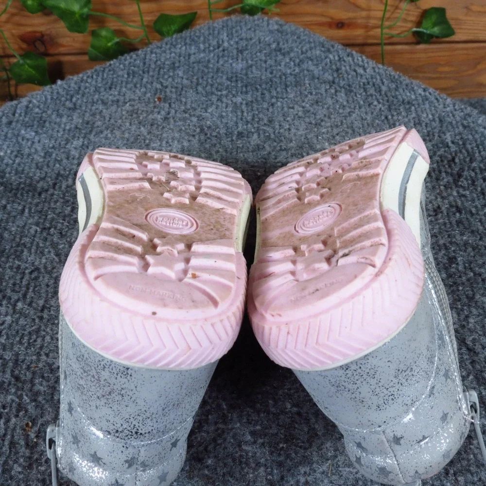 Wonder Nation Toddler Girl Size 7‎ Gray Pink Synthetic Unicorn High Top Sneakers